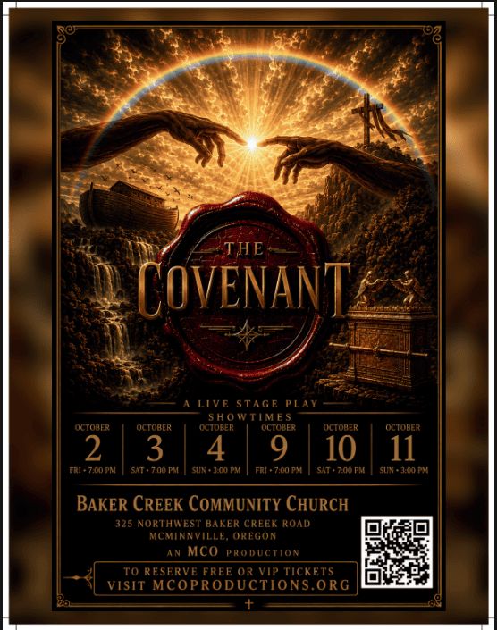 Poster for The Covenant, an MCO Productions musical staged in October 2026